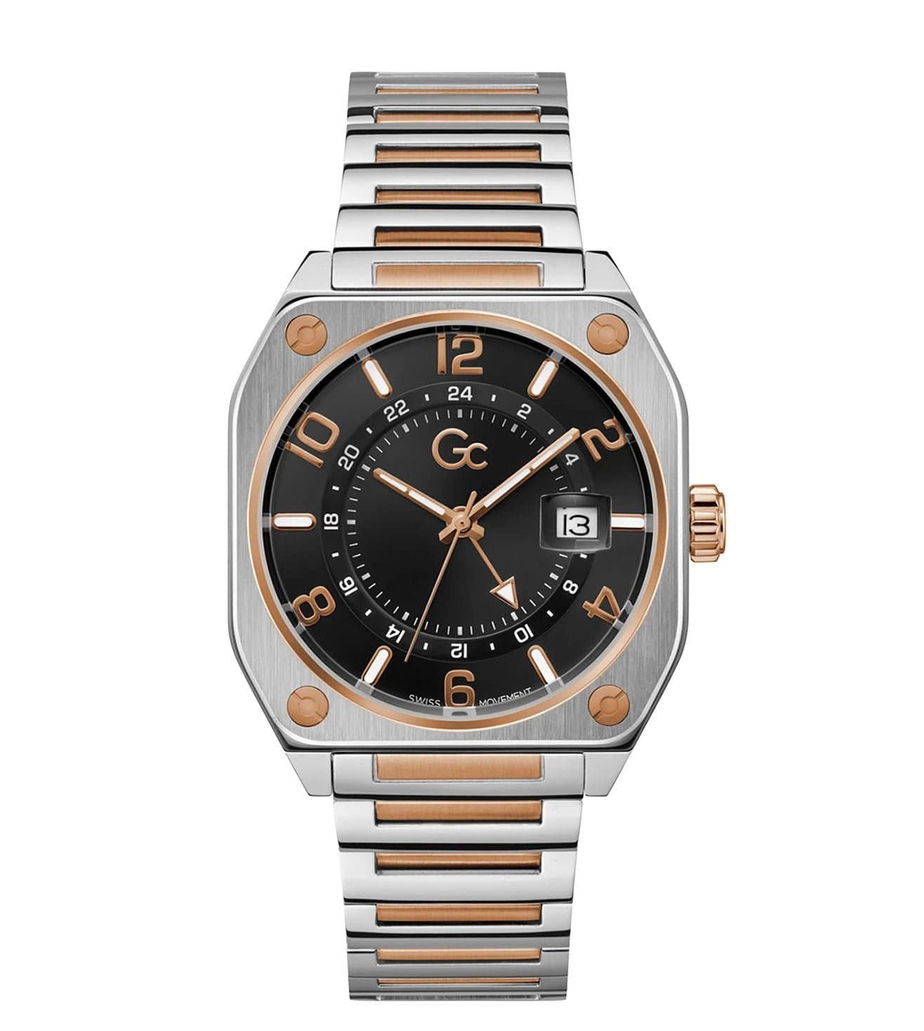 GC Airborne Men’s Quartz Black Dial Two-Tone Stainless Steel Watch Z16002G2MF