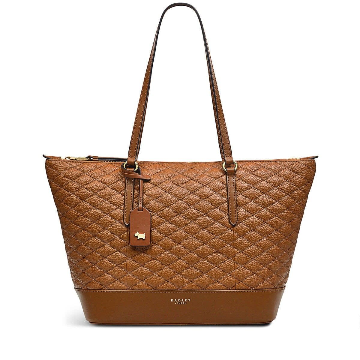 RADLEY London Angel Street Medium Leather Zip-Top Tote Handbag Tan H6172216