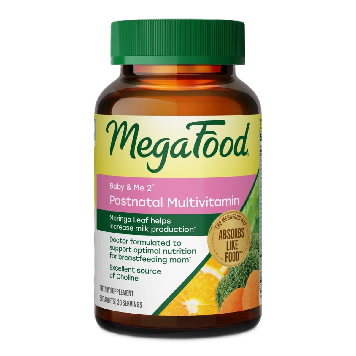 MegaFood Baby & Me 2 Postnatal Multi 60 tabletter