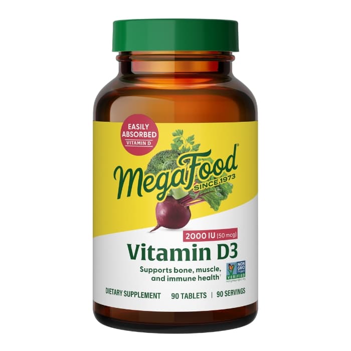 MegaFood Vitamin D3 2000 IU 90 tabletter
