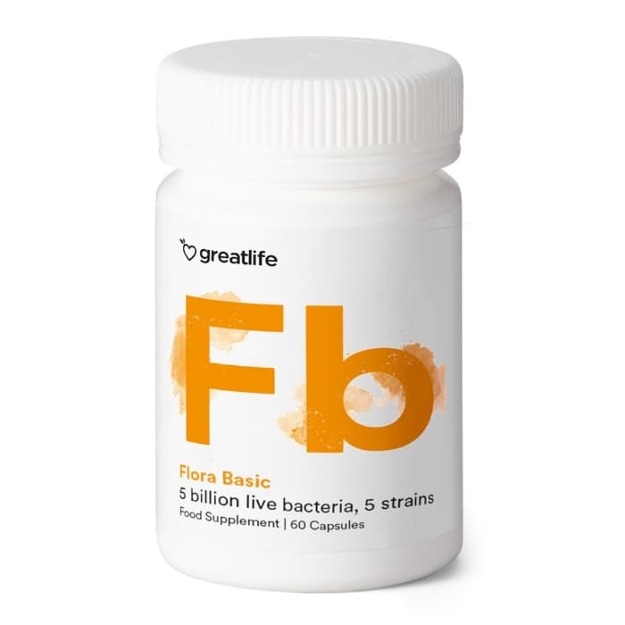 Greatlife Flora Basic Probiotika 60 kapsler