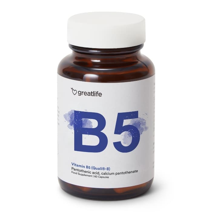 Greatlife Vitamin B5 (Quali®-B) 60 kapsler
