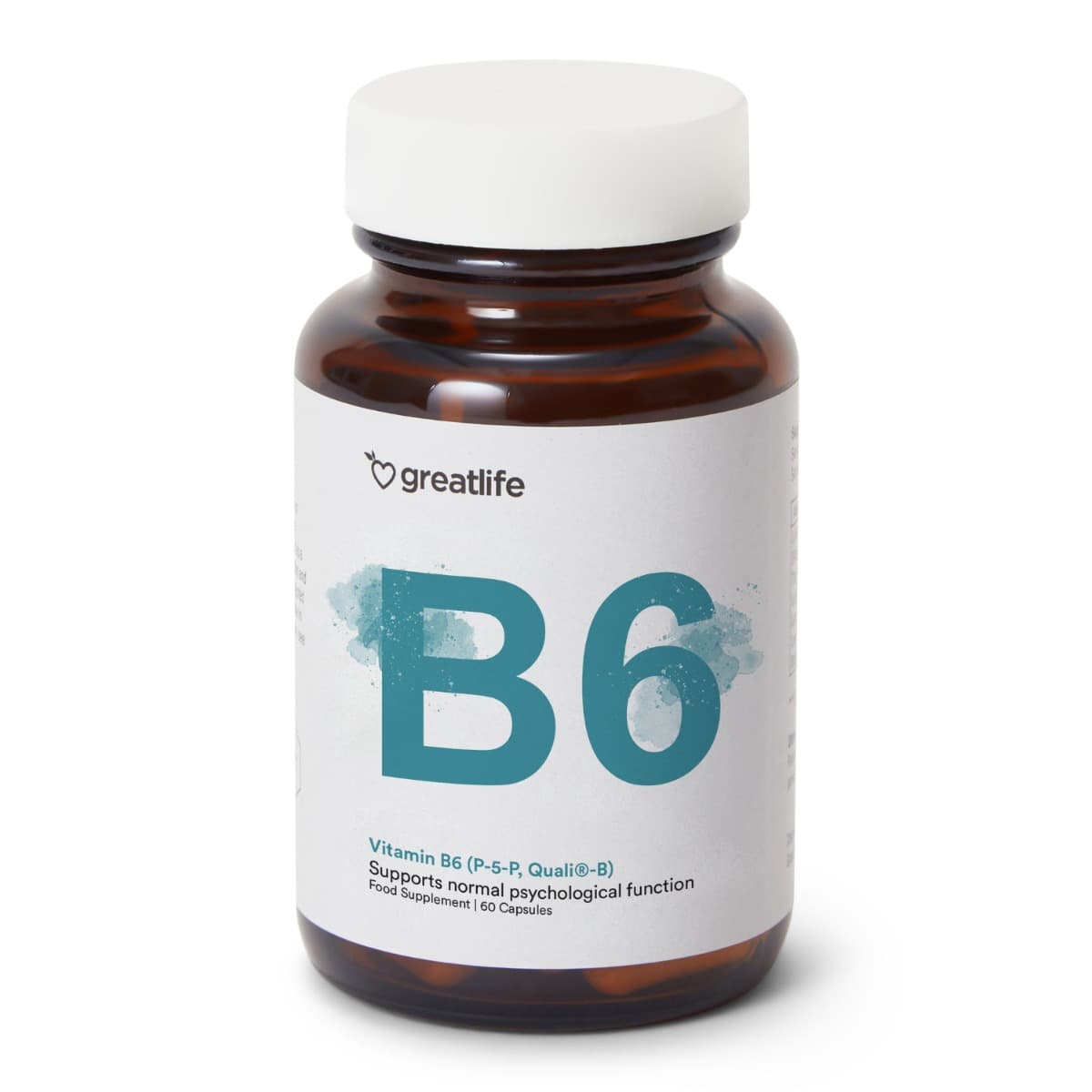 Greatlife Vitamin B6 (P-5-P, Quali®-B) 60 kapsler