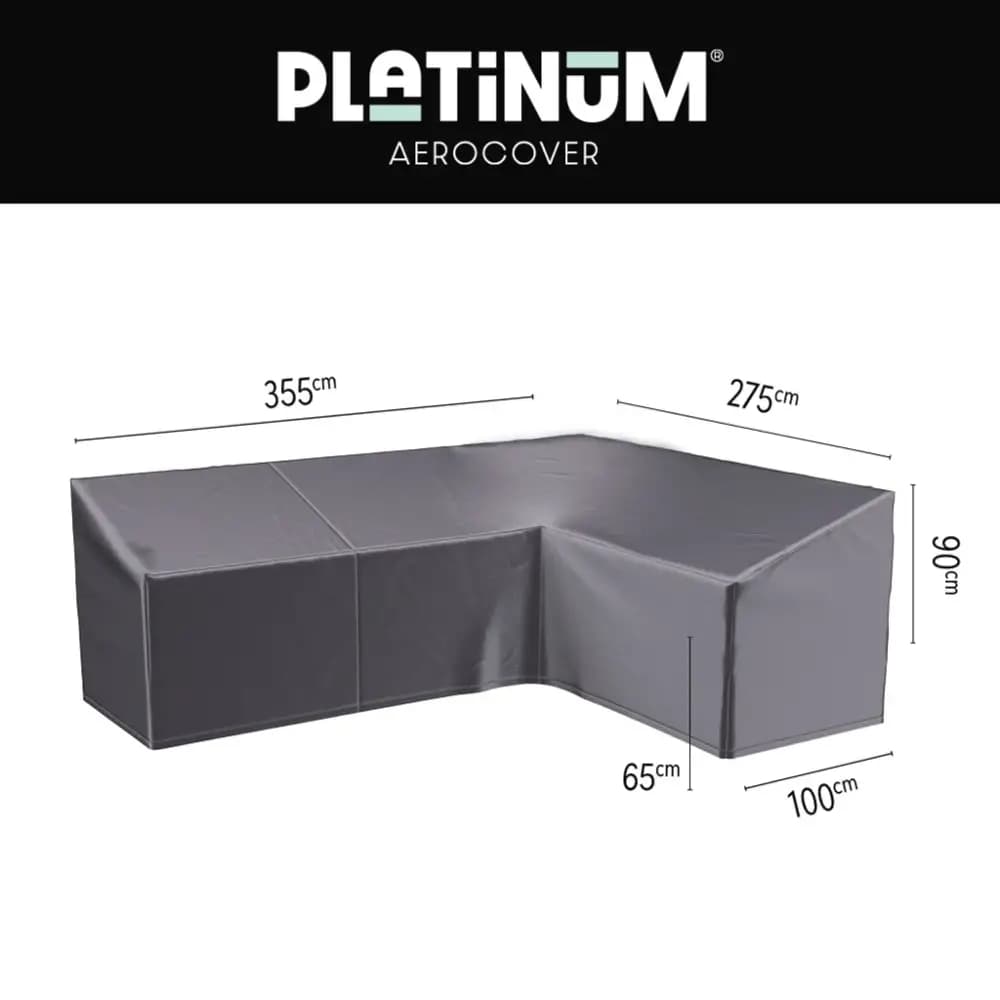 Platinum Aerocover, Loungetrekk L HB 355x275x100xH65/90 Høyre Aerocover Antrasitt