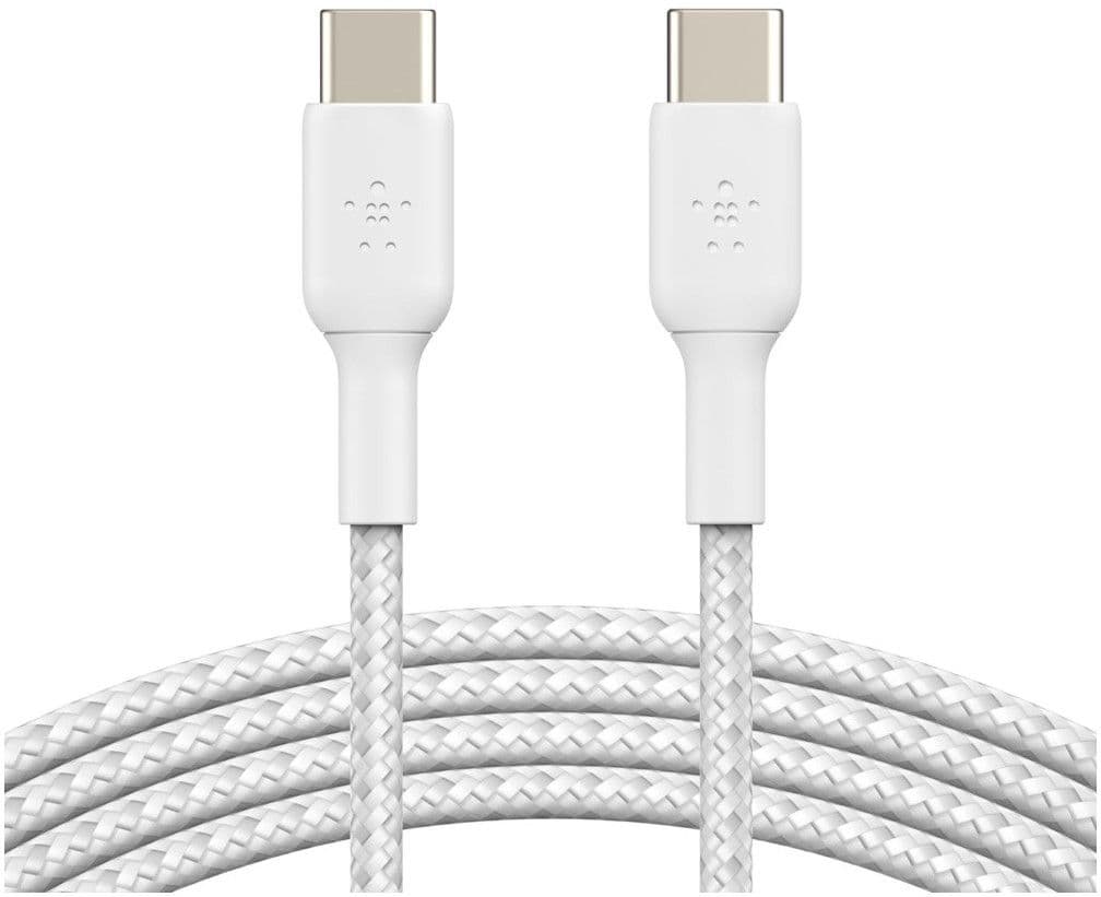 Belkin Boost Charge USB-C to USB-C Cable Braided - Hvit