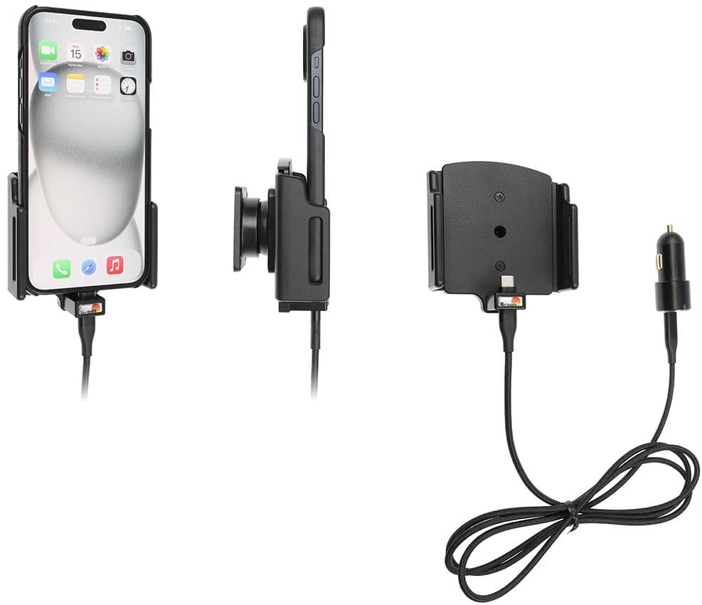 Brodit Aktiv holder med USB-C-lading 721371