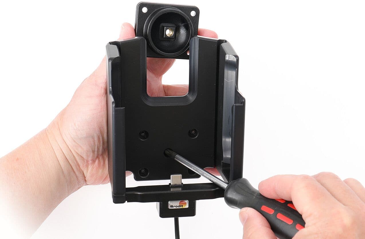 Brodit Aktiv holder med USB-kabel og sigarettadapter 721440