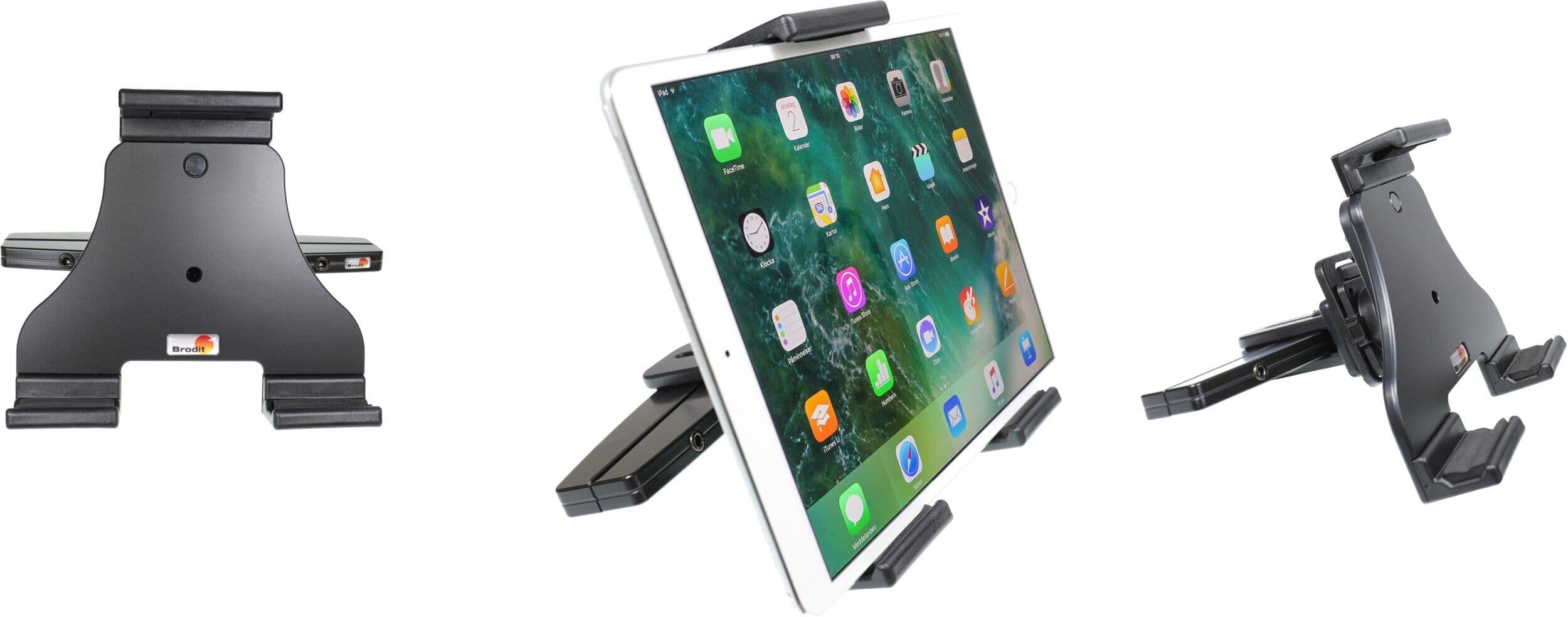 Brodit Kit med iPad -holder + Nakkestøttebrakett 216019 (iPad)