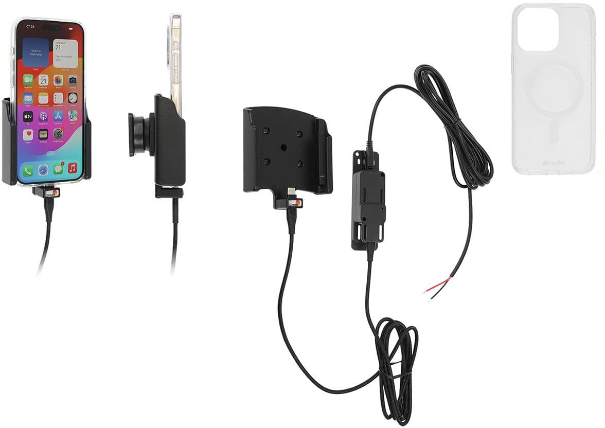 Brodit Aktiv holder for fast installasjon + Mobildeksel 727396