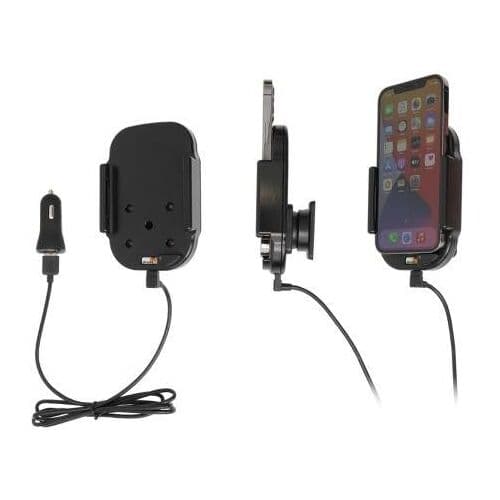 Brodit Active Qi holder med cig-plug 718235 (iPhone 12/12 Pro)