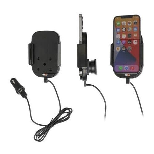 Brodit Active Qi holder med cig-plug 718236 (iPhone 12 Pro Max)