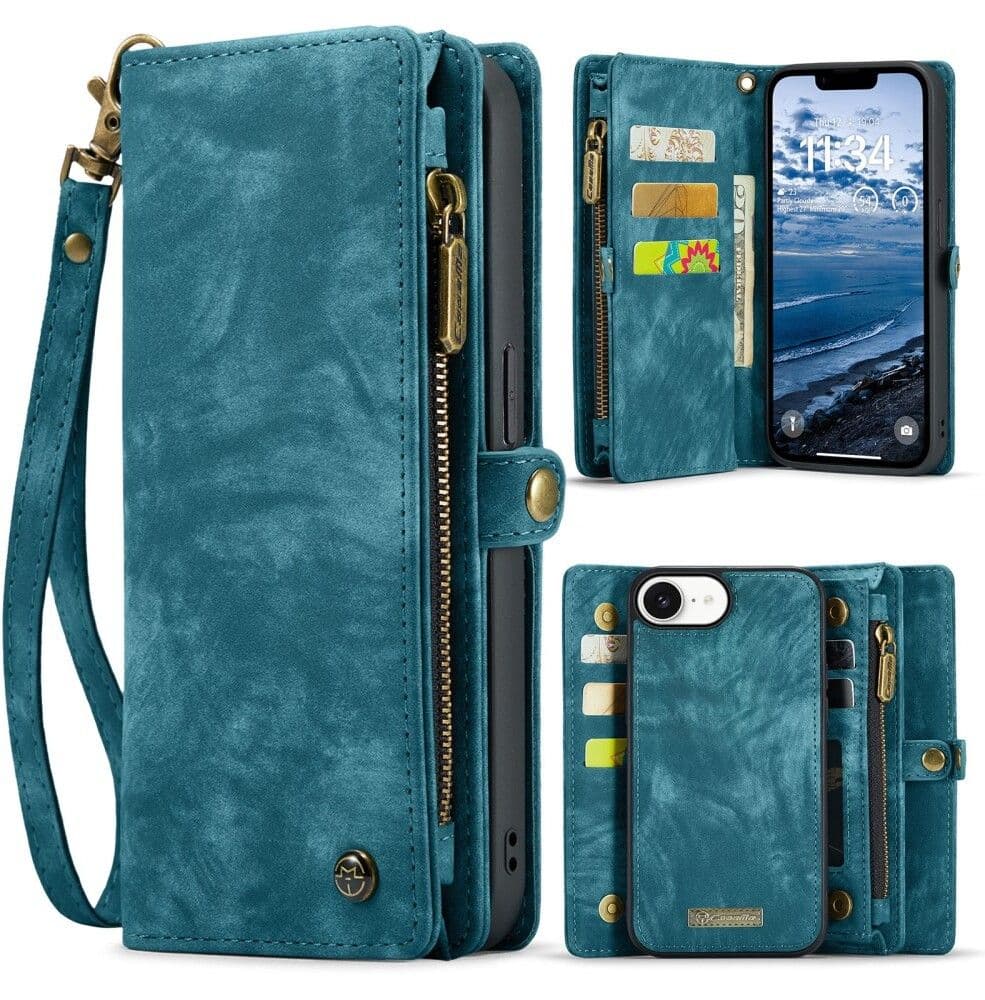 CaseMe Vintage 2-i-1 (iPhone 17e/16e) - Blå