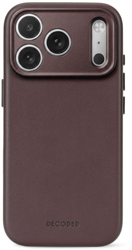 Decoded Leather Back Cover MagSafe (iPhone 17 Pro Max/18 Pro Max) - Brun