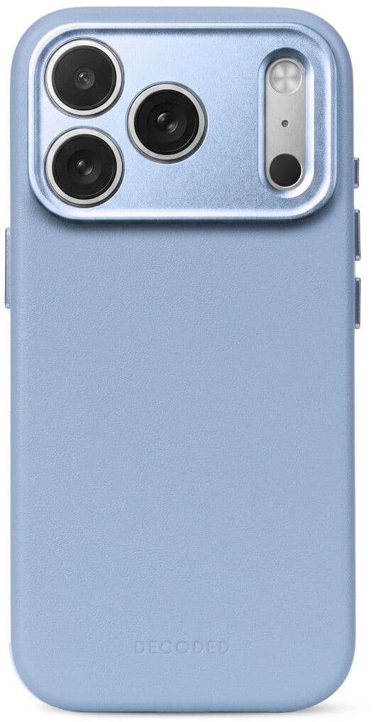 Decoded Leather Back Cover MagSafe (iPhone 17 Pro Max/18 Pro Max) - Blå