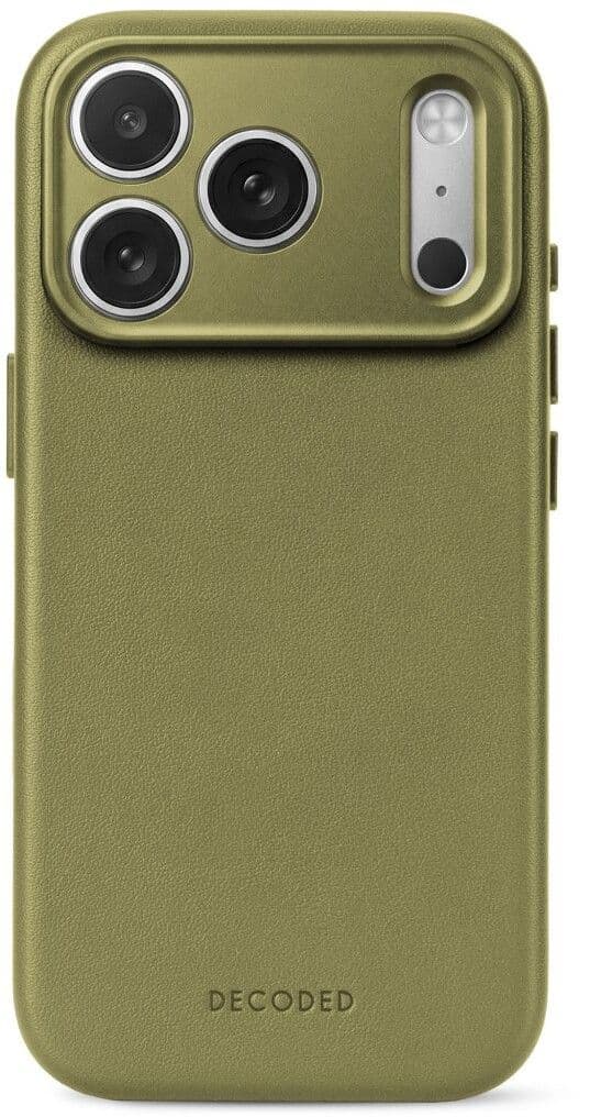 Decoded Leather Back Cover MagSafe (iPhone 17 Pro/18 Pro) - Grön