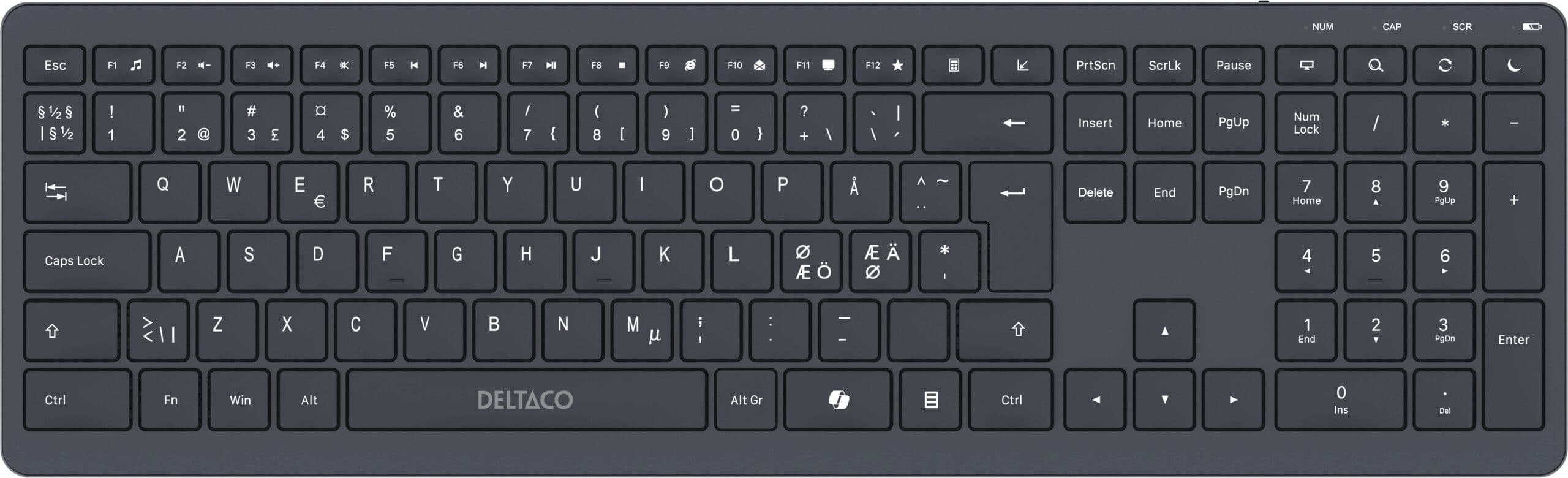 Deltaco Wireless Scissor Keyboard
