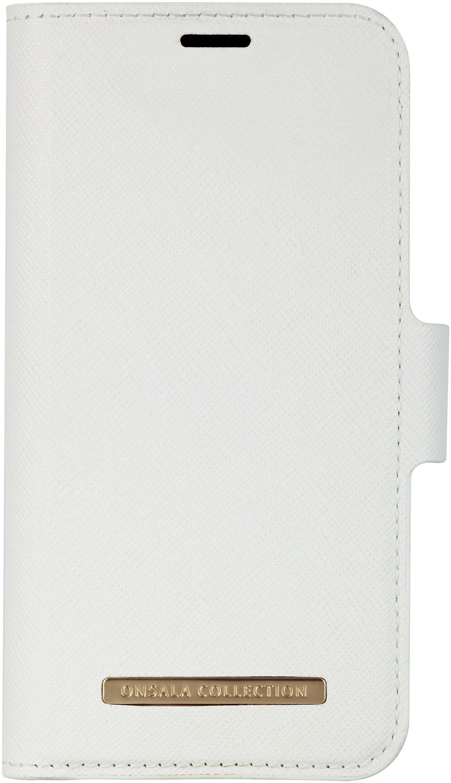 Onsala Magnetic Saffiano Wallet (iPhone 12 mini) - Hvit