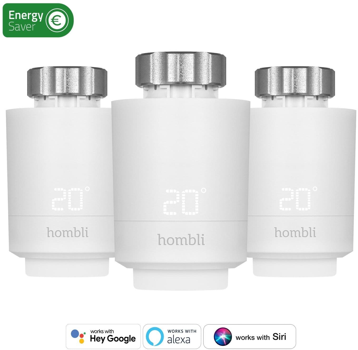 Hombli Smart Radiator Termostat Utvidelsespakke - 3-pack