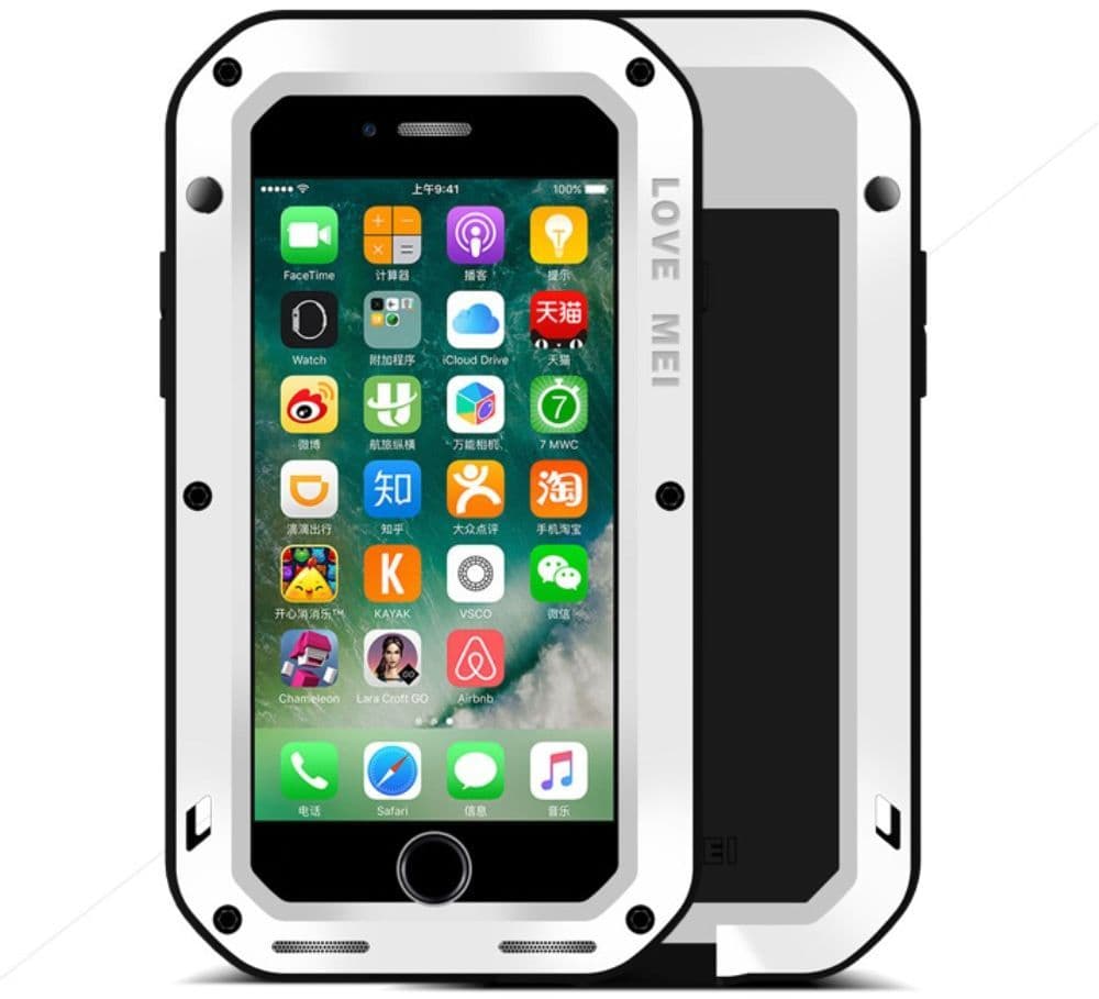 Love Mei Rugged (iPhone SE3/SE2/8/7) - Hvit