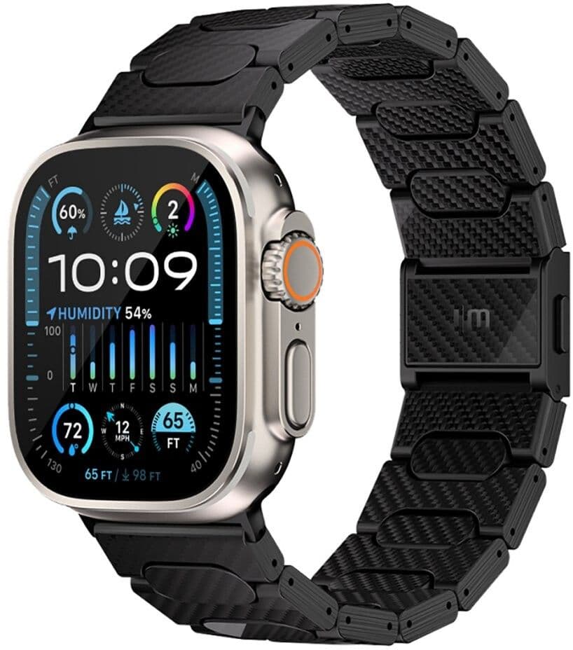 Just Mobile karbonfiberarmbånd (Apple Watch 49/46/45/44/42mm)