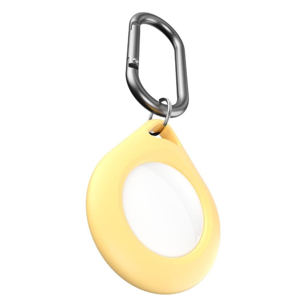 KeyBudz Secure Dock (AirTag) - 4-pakning - Gul