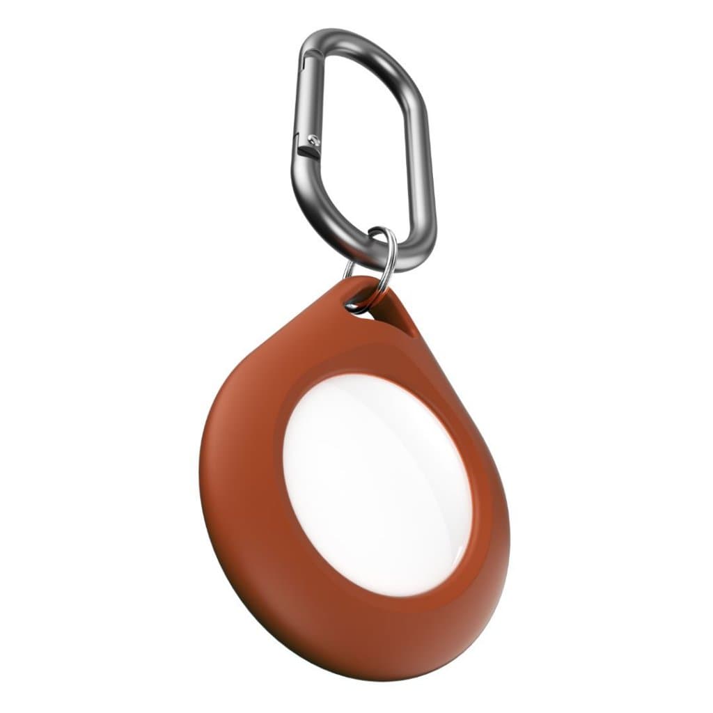 KeyBudz Secure Dock (AirTag) - 4-pakning - Brun