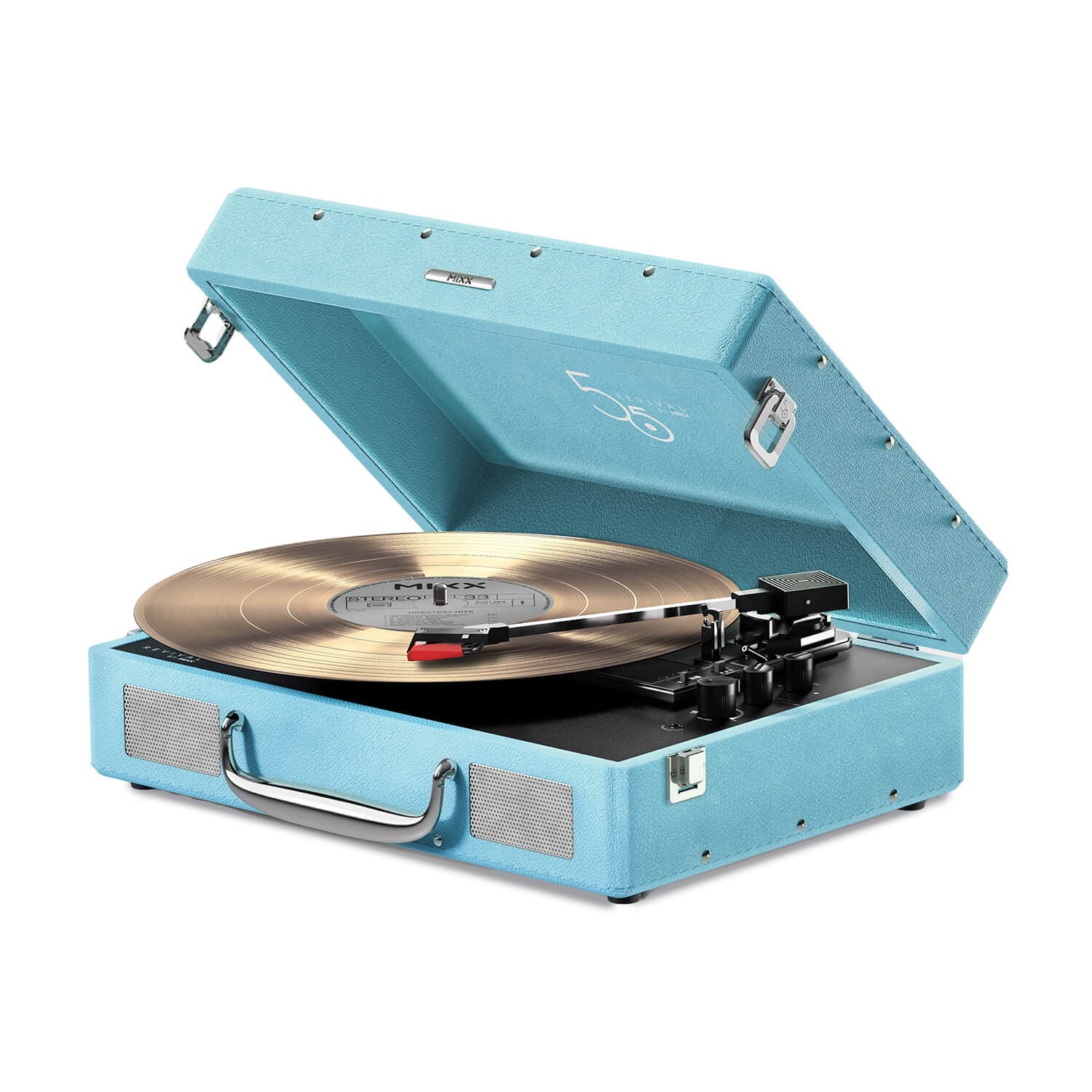 Mixx Revival 55 Vinyl Record Player - Blå