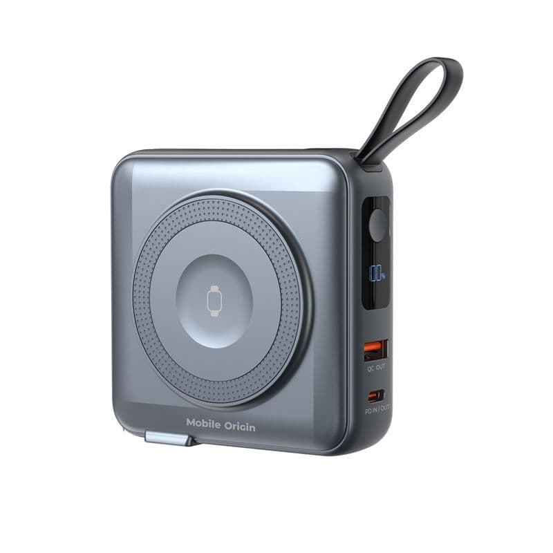 Mobile Origin powerbank og reiselader 10 000 mAh - Grå