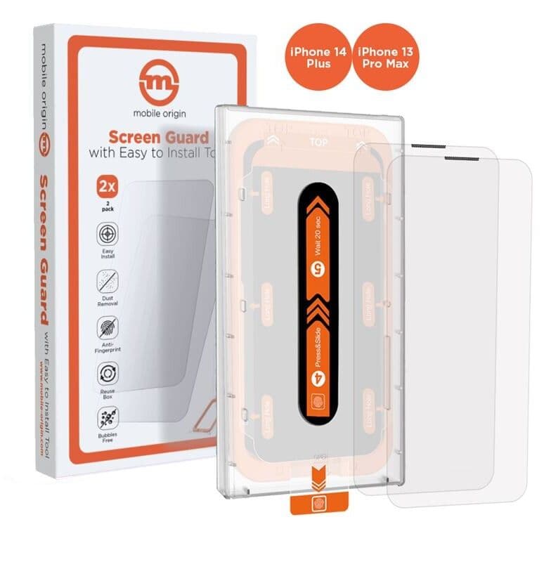 Mobile Origin Screen Guard Easy (iPhone 14 Plus/13 Pro Max) - 2-pakning