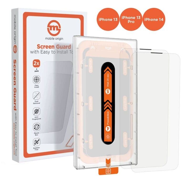 Mobile Origin Screen Guard Easy (iPhone 14 /13/13 Pro) - 2-pakning