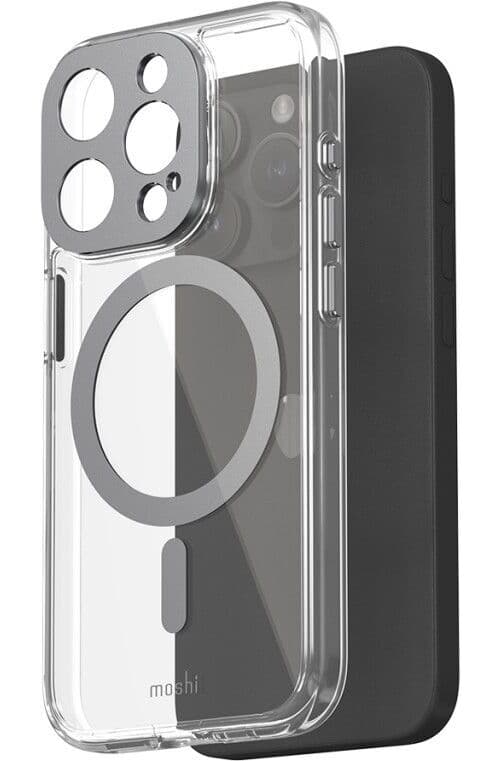 Moshi iGlaze-deksel (iPhone 15 Pro) - Grå