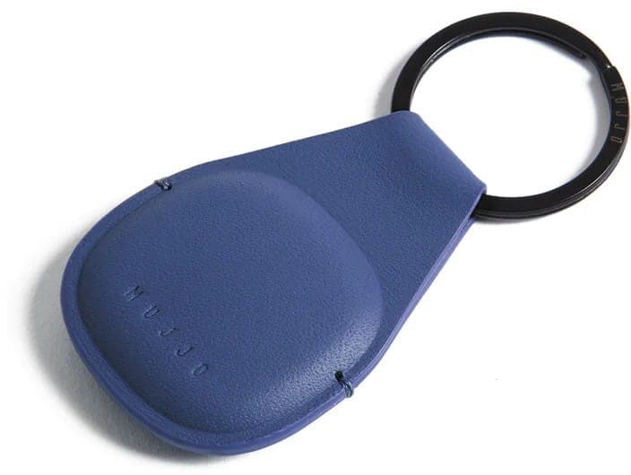 Mujjo Canopy Keychain for AirTag - Stilren nøkkelring AirTag - Blå