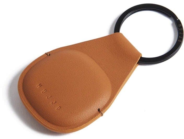 Mujjo Canopy Keychain for AirTag - Stilren nøkkelring AirTag - Brun