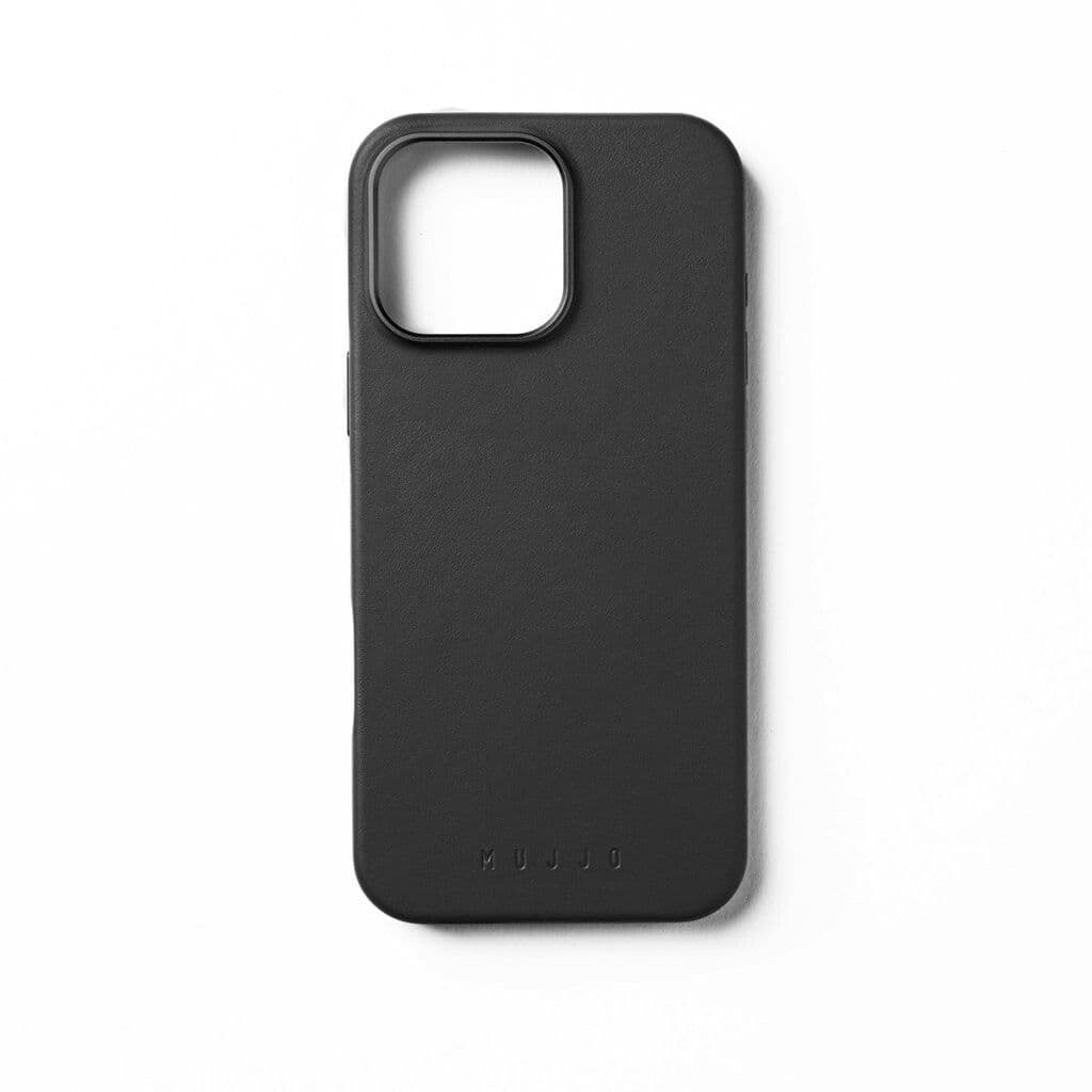 Mujjo Full Leather Case (iPhone 16 Pro Max) - Svart