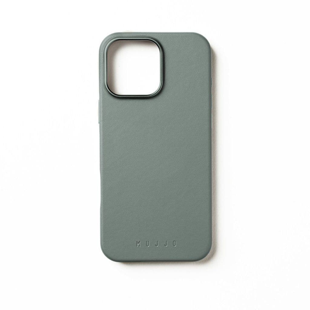Mujjo Full Leather Case (iPhone 16 Pro Max) - Lysegrønn