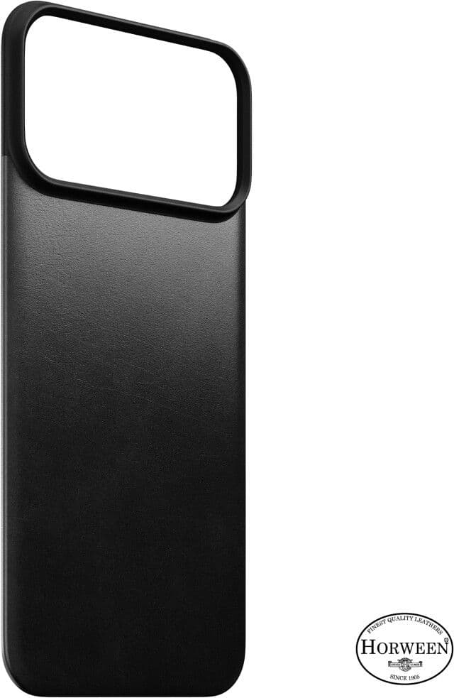 Nomad Magnetic Leather Back (iPhone 17 Pro Max/18 Pro Max) - Svart