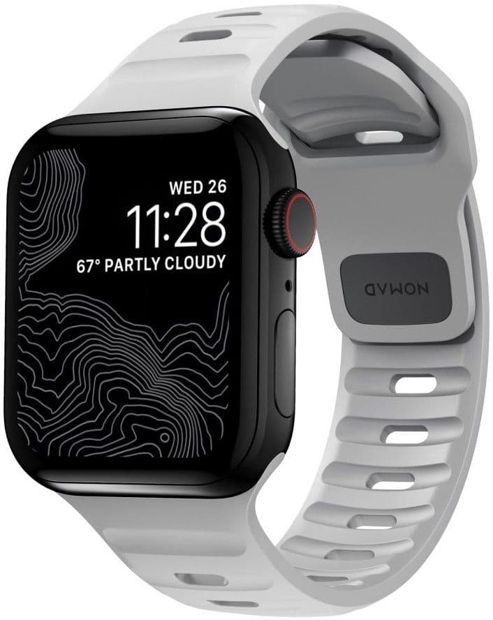 Nomad Sport Strap V2 (Apple Watch 42/41/40/38mm) - Grå S/M
