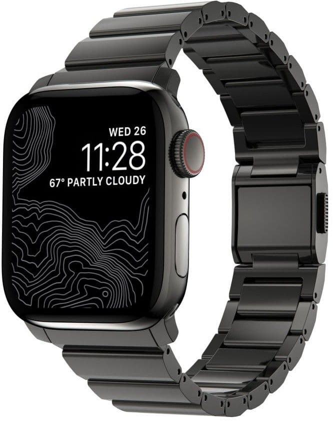 Nomad Steel Band V2 (Apple Watch 42/41/40/38mm) - Svart
