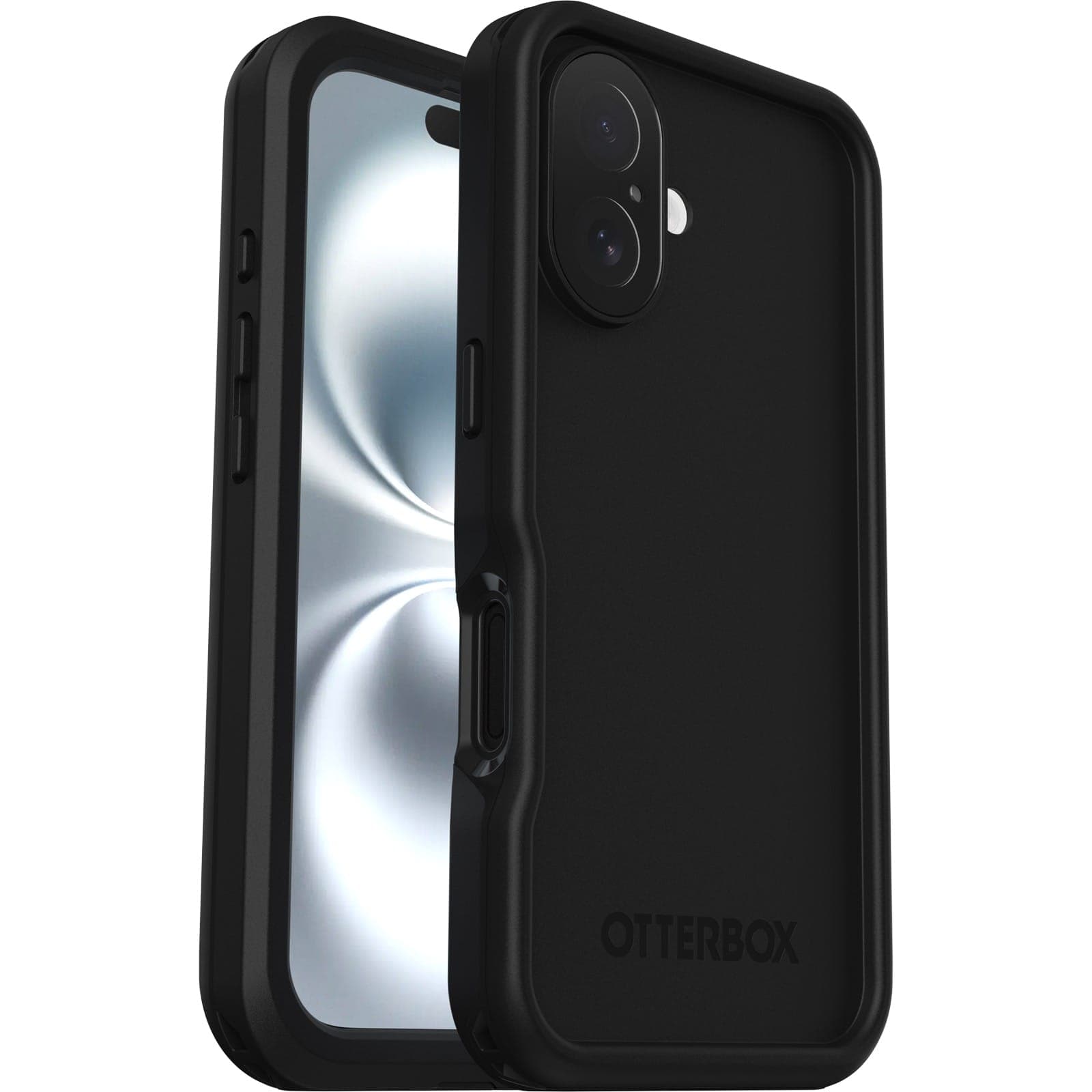 OtterBox Fre (iPhone 16) - vanntett deksel - Svart