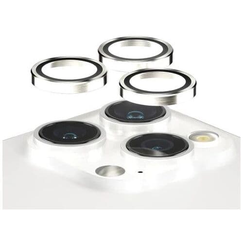 PanzerGlass Hoops Camera Lens Protector (iPhone 15 Pro/15 Pro Max) - Hvit