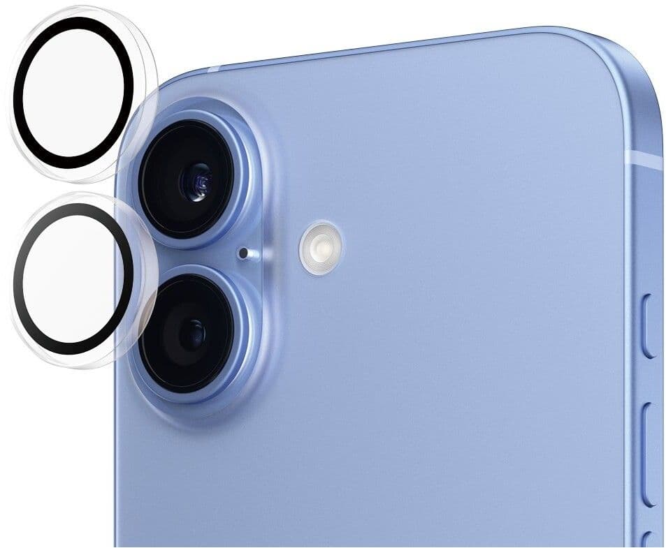 PanzerGlass Hoops Kameralinsebeskytter (iPhone 16/16 Plus) - Transparent
