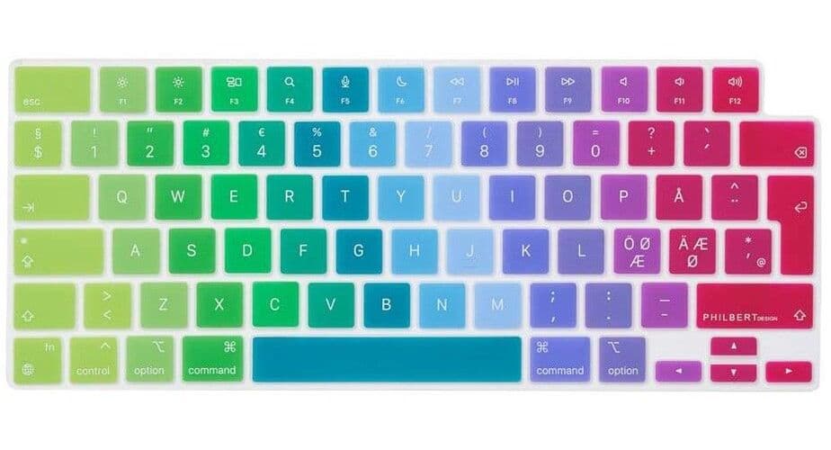 Philbert Keyboard Cover (Macbook Pro 14/16'' (2021)) - Regnbue