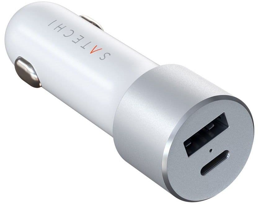 Satechi PD 72W billader USB-C og USB-A - Sølv