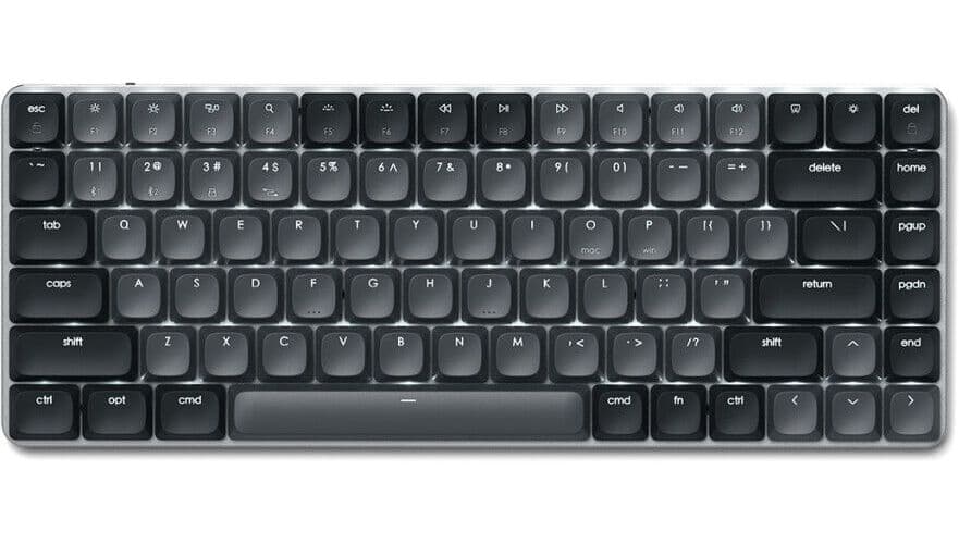 Satechi SM1 Slim mekanisk bakgrunnsbelyst Bluetooth-tastatur - Mørkegrå