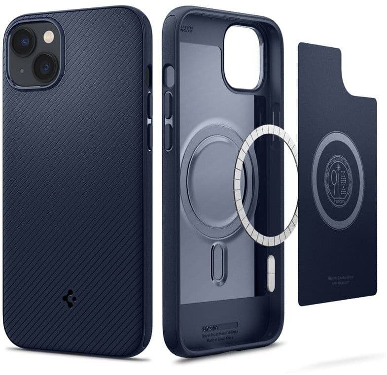 Spigen Armor MagFit (iPhone 14 Plus) - Blå