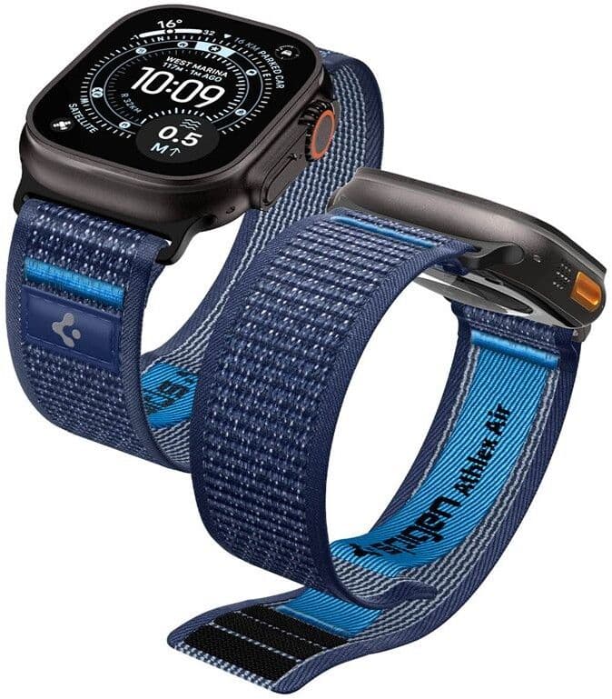 Spigen Athlex Air 2 Active Band (Apple Watch 49/46/45/44 mm) - Blå