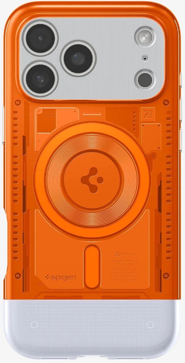 Spigen Classic C1 MagFit (iPhone 17 Pro) - Oransje