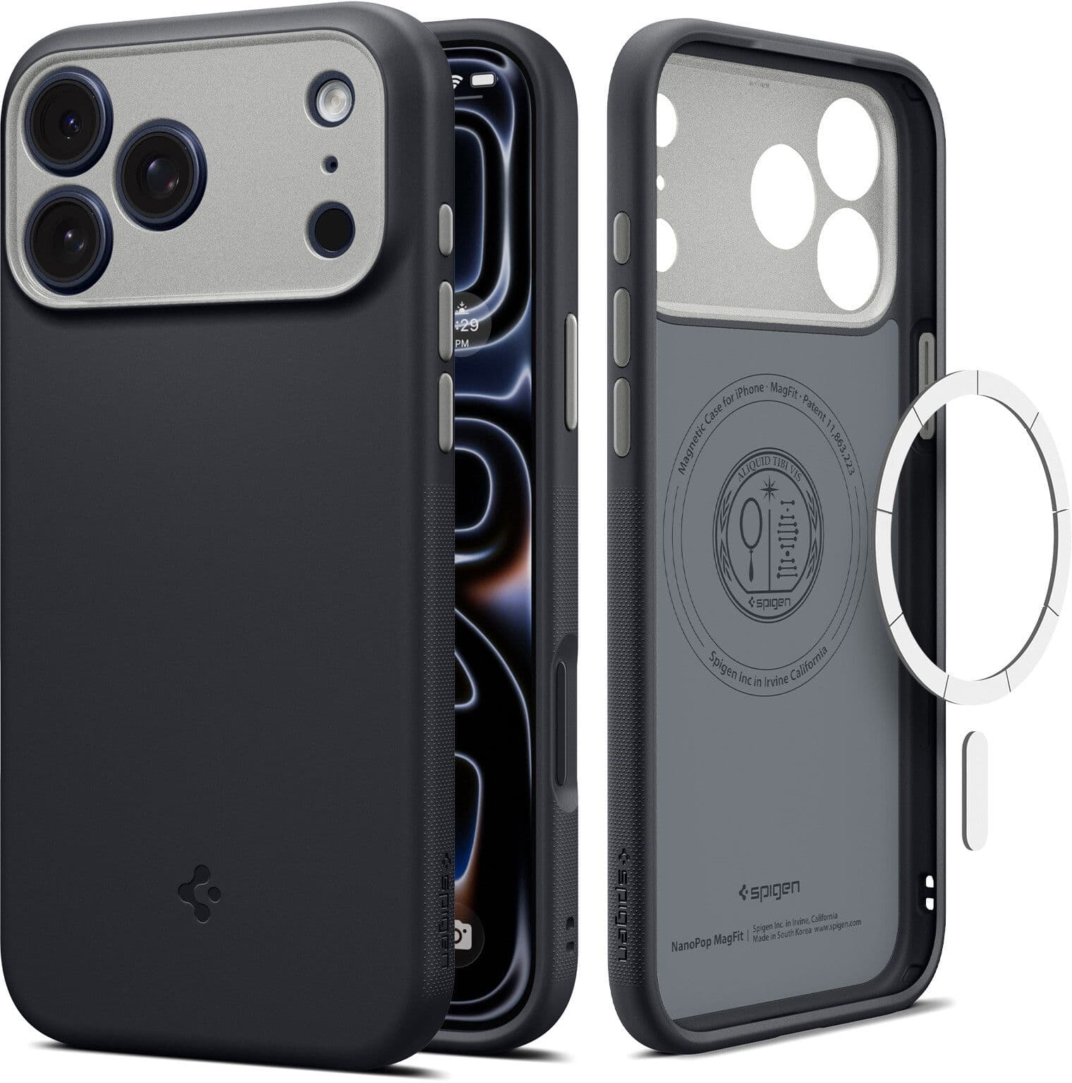 Spigen Nano Pop MagSafe (iPhone 17 Pro Max/18 Pro Max) - Svart