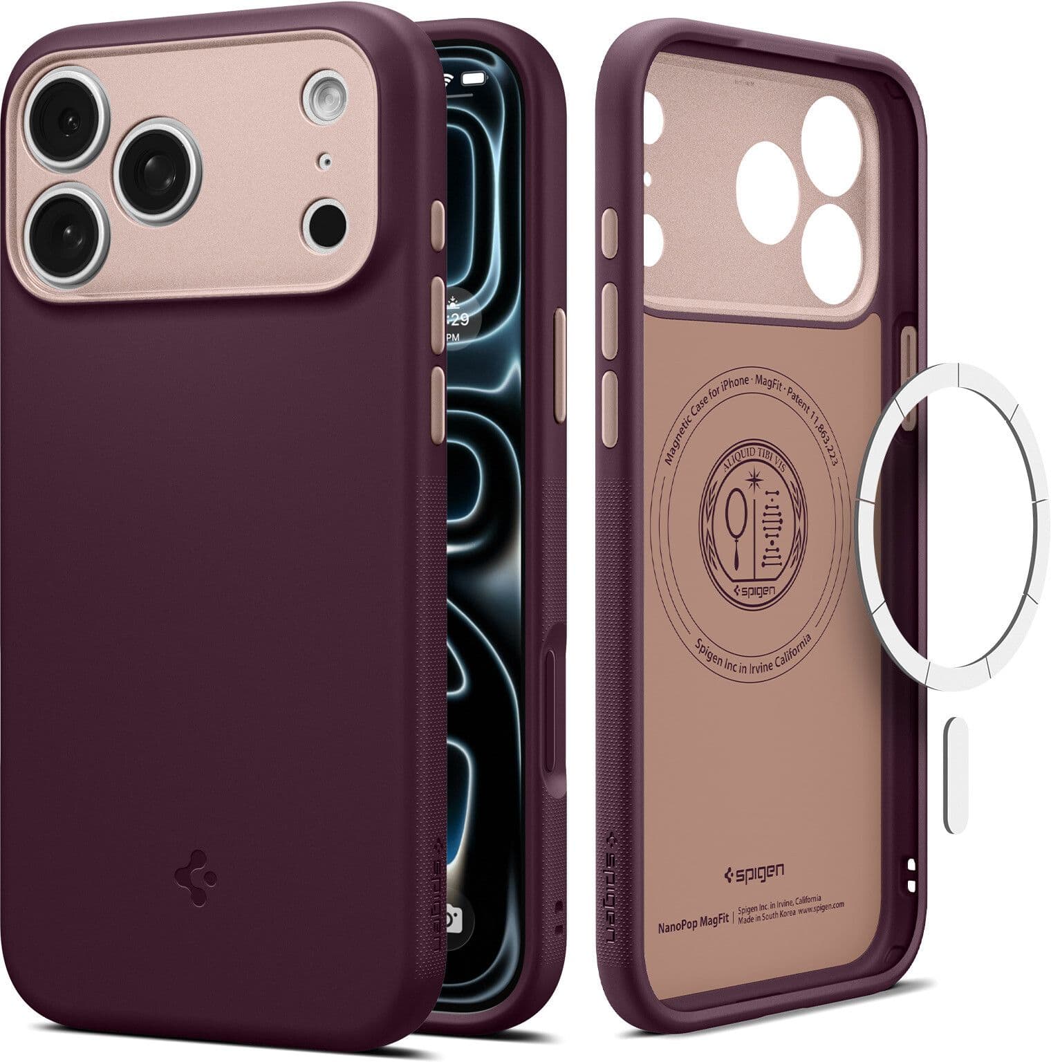 Spigen Nano Pop MagSafe (iPhone 17 Pro Max/18 Pro Max) - Vinröd