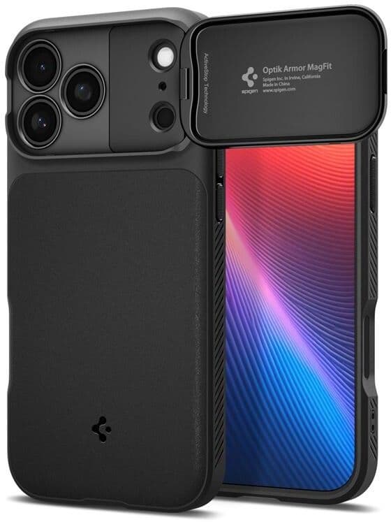 Spigen Optik Armor MagFit (iPhone 17 Pro) - Svart